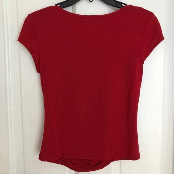 INC Milkmaid Cherry Red Top - Picture 6 of 7